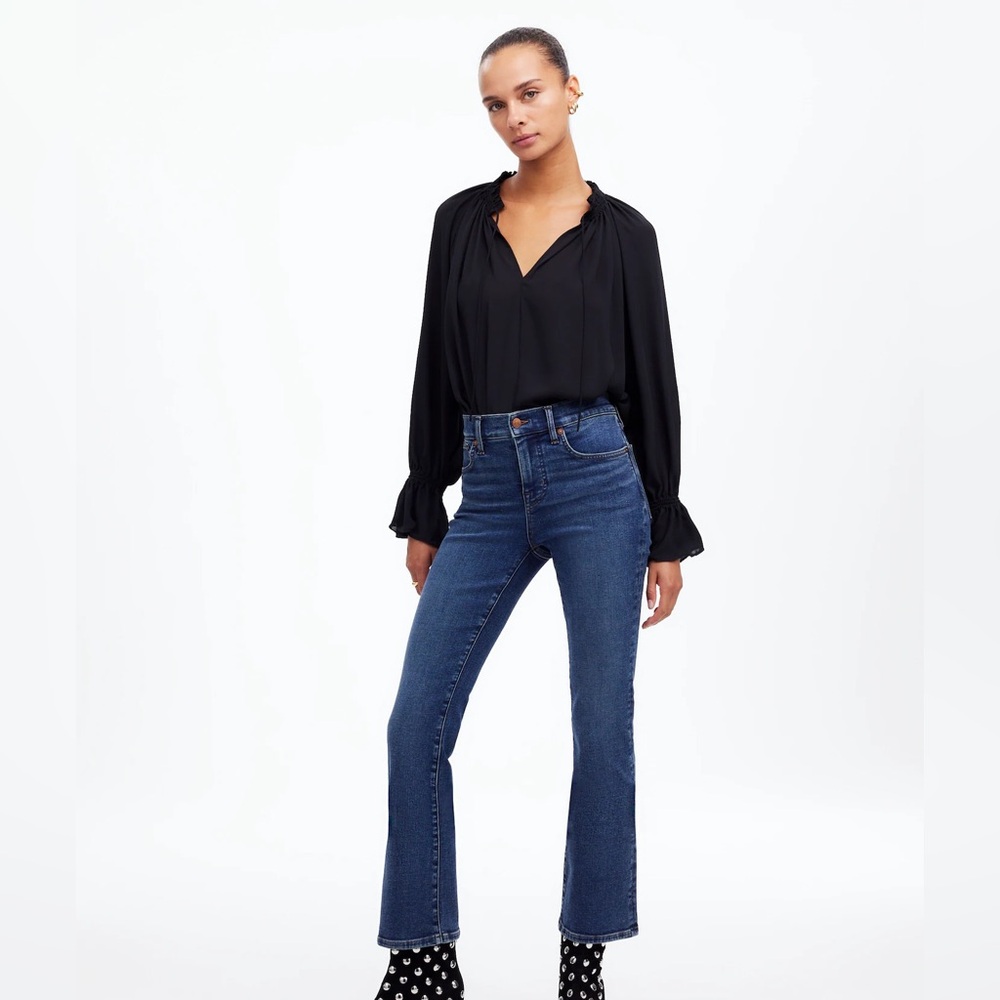 Madewell Dark Blue Cropped Ankle Jeans